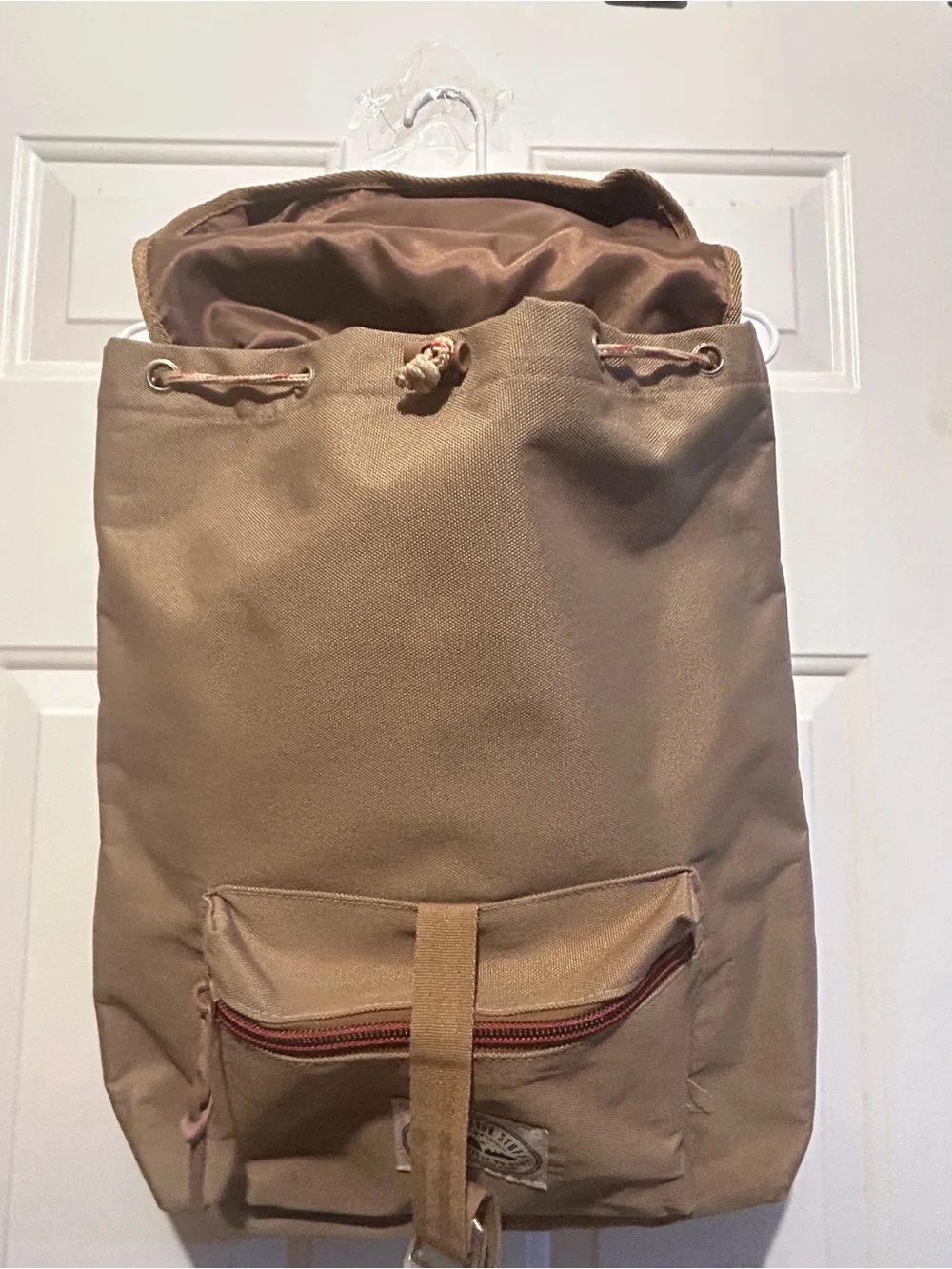 Polar Outdoor Stuff Canvas Roll-Top Backpack in Tan -